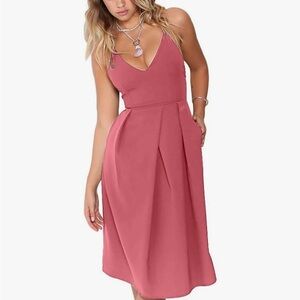 adjustable strap dress with pockets